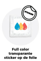 Condooms bedrukken met transparante sticker